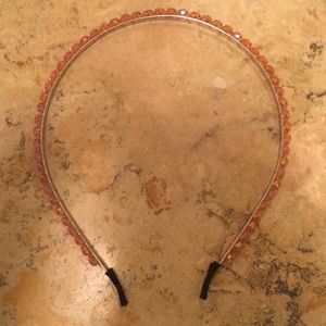 peach diamond headband